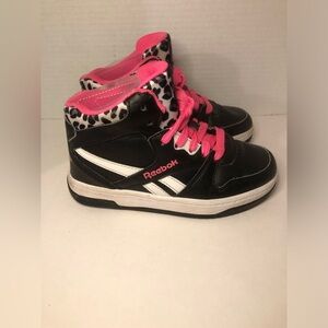 Reebok Kids Black and Pink Sneakers